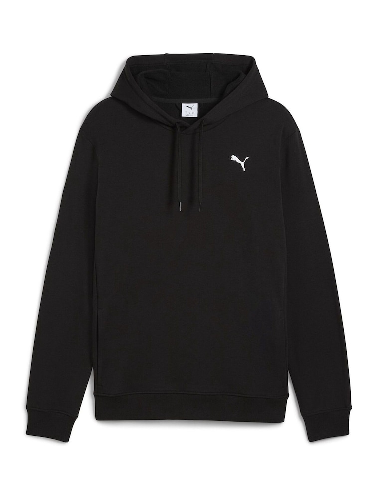Puma Black Mens Tad Essentials French Terry Hoodie - Image 5 of 5