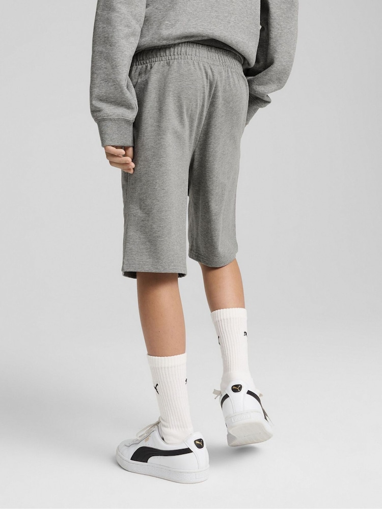 Puma Grey Boys ESS No. 1 Logo Jersey Shorts - Image 2 of 3