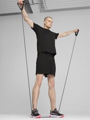 Puma Black Mens Tad Essentials Heather Cat T-Shirt - Image 1 of 5
