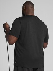 Puma Black Mens Tad Essentials Heather Cat T-Shirt - Image 3 of 5