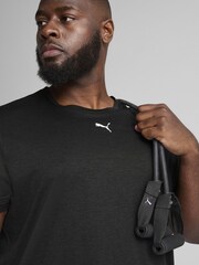 Puma Black Mens Tad Essentials Heather Cat T-Shirt - Image 4 of 5