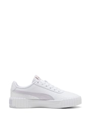 Puma White Ecru Womens Carina 3.0 Sneakers - Image 1 of 6
