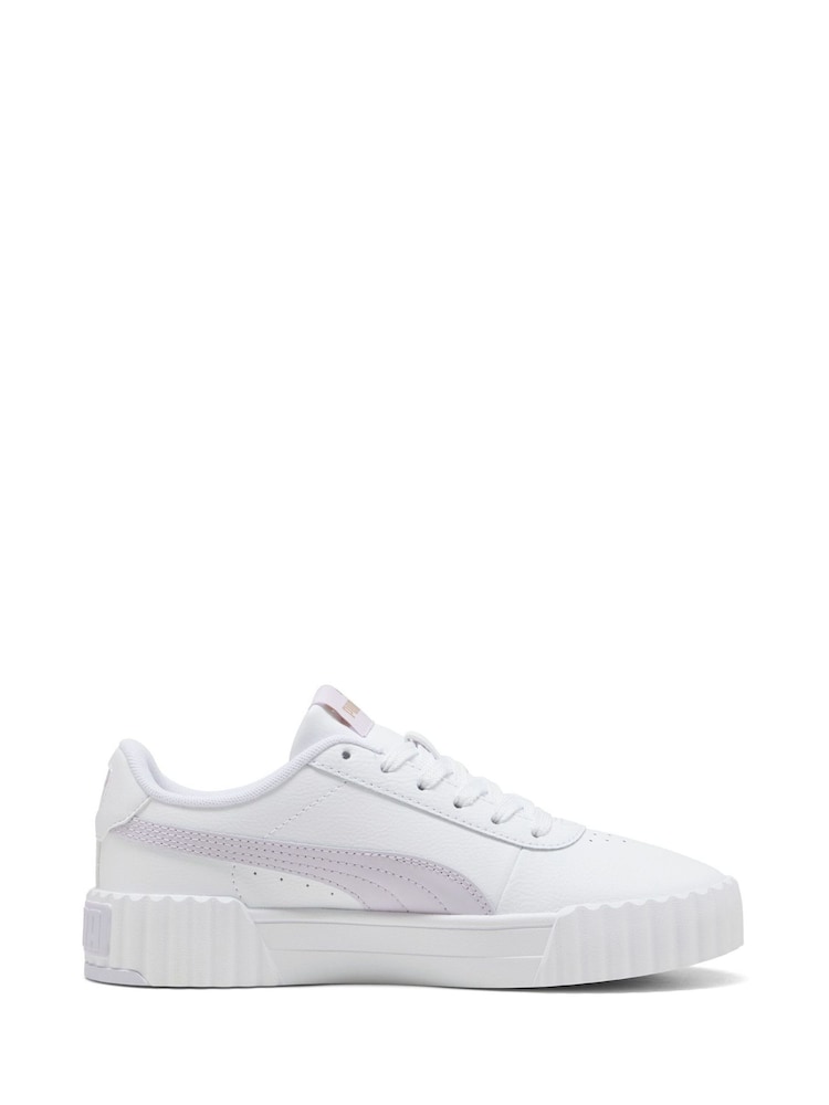 Puma White Ecru Womens Carina 3.0 Sneakers - Image 1 of 6