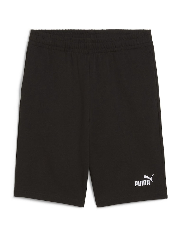 Puma Black Boys ESS No. 1 Logo Jersey Shorts - Image 2 of 3