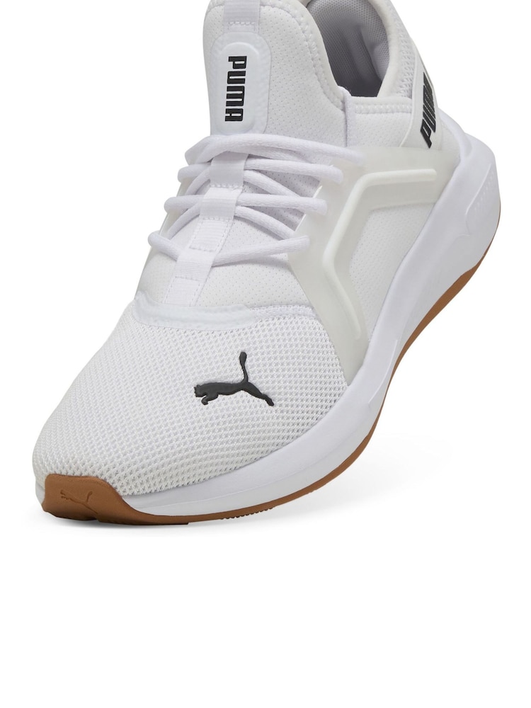 Puma White Mens Softride Enzo 5 Running Shoes - Image 5 of 6