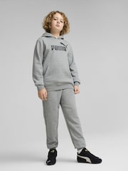 Puma Grey Boys ESS No. 1 Logo Fleece Hoodie - Image 1 of 3