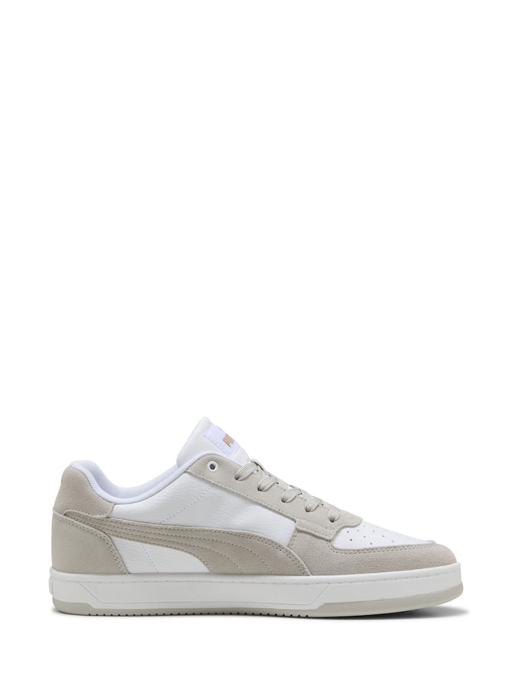 Puma White Caven 2.0 Mono Sneakers - Image 1 of 6