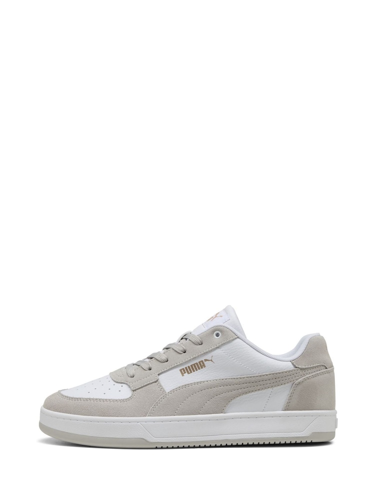 Puma White Caven 2.0 Mono Sneakers - Image 2 of 6