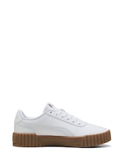 Puma White cream Womens Carina 3.0 Sneakers - Image 1 of 6