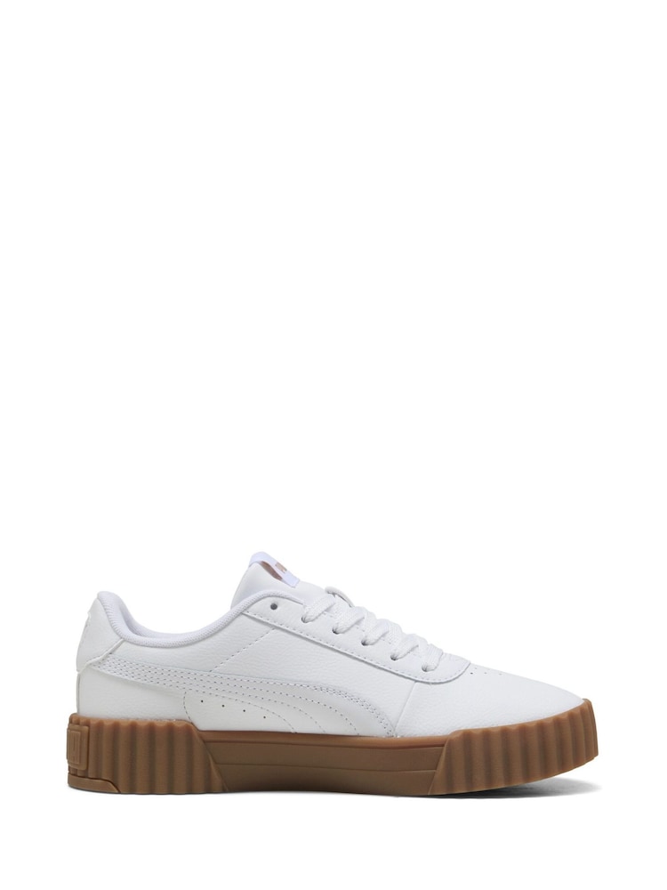 Puma White cream Womens Carina 3.0 Sneakers - Image 1 of 6