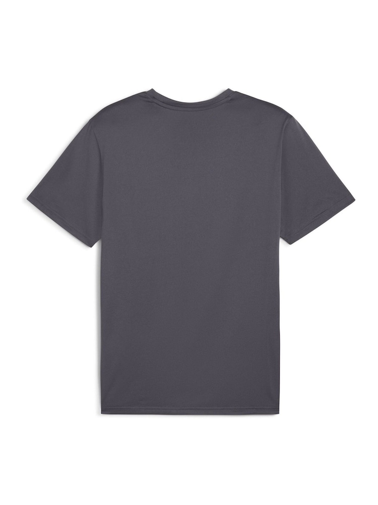 Puma Grey Mens Tad Essentials Solid Cat T-Shirt - Image 5 of 5