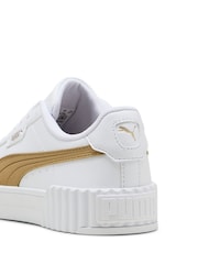 Puma White/Grey Womens Carina 3.0 Aqua Metallics Sneakers - Image 5 of 6