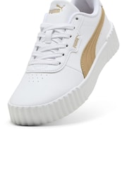 Puma White/Grey Womens Carina 3.0 Aqua Metallics Sneakers - Image 6 of 6