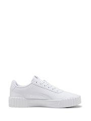 Puma White Womens Carina 3.0 Sneakers - Image 1 of 6