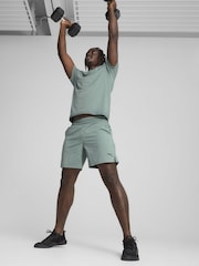 Puma Green Mens Tad Essentials 7" Woven Shorts - Image 4 of 7