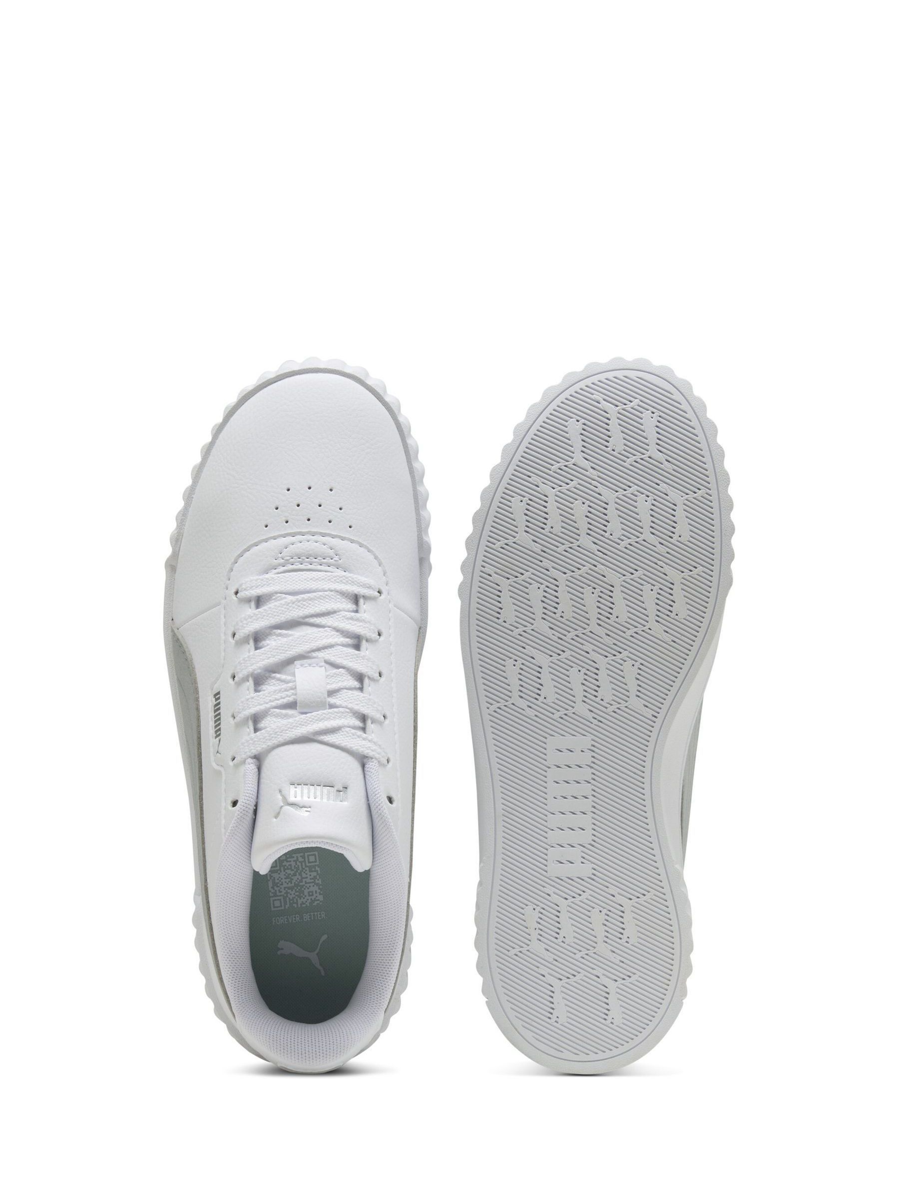 Buy Puma White Womens Carina 3.0 Aqua Metallics Sneakers from Next USA