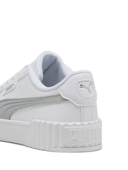 Puma White Womens Carina 3.0 Aqua Metallics Sneakers - Image 5 of 6