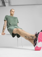 Puma Green Mens Tad Essentials Heather Cat T-Shirt - Image 1 of 5