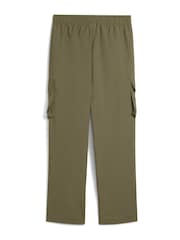 Puma Green Boys ESS No. 1 Logo Woven Cargo Pants - Image 3 of 3