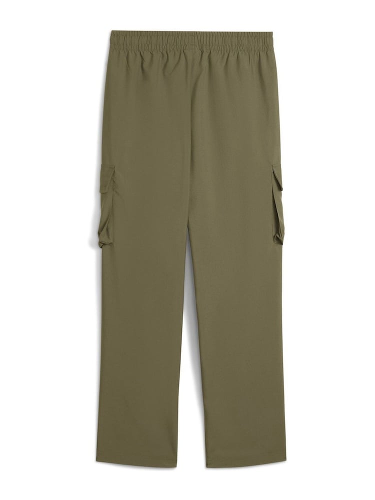 Puma Green Boys ESS No. 1 Logo Woven Cargo Pants - Image 3 of 3