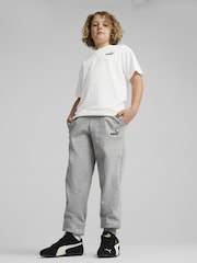 Cinza - Puma Boys ESS No. 1 Logo Fleece Sweatpants - Imagem 1 de 3