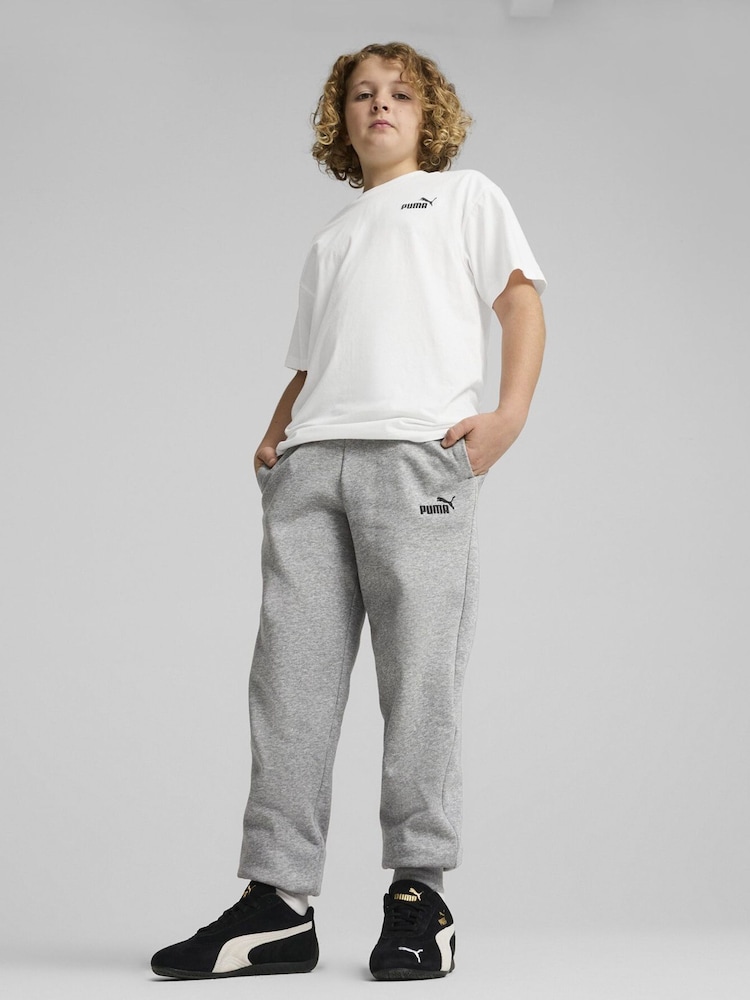 Cinza - Puma Boys ESS No. 1 Logo Fleece Sweatpants - Imagem 1 de 3