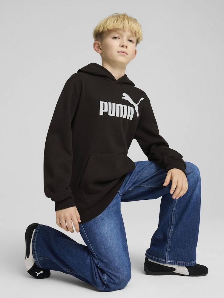 Puma Black Boys ESS No. 1 Logo Fleece Hoodie - Image 1 of 3
