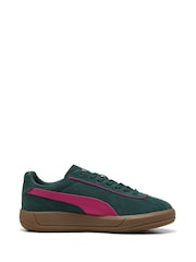 Puma Green Womens Club Klassika Suede Sneakers - Image 1 of 6