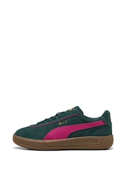 Puma Green Womens Club Klassika Suede Sneakers - Image 2 of 6
