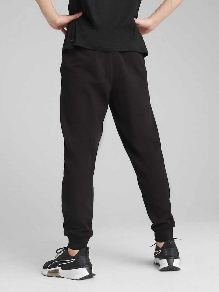 Puma Black Mens Tad essentials French Terry Joggers - Image 2 of 5