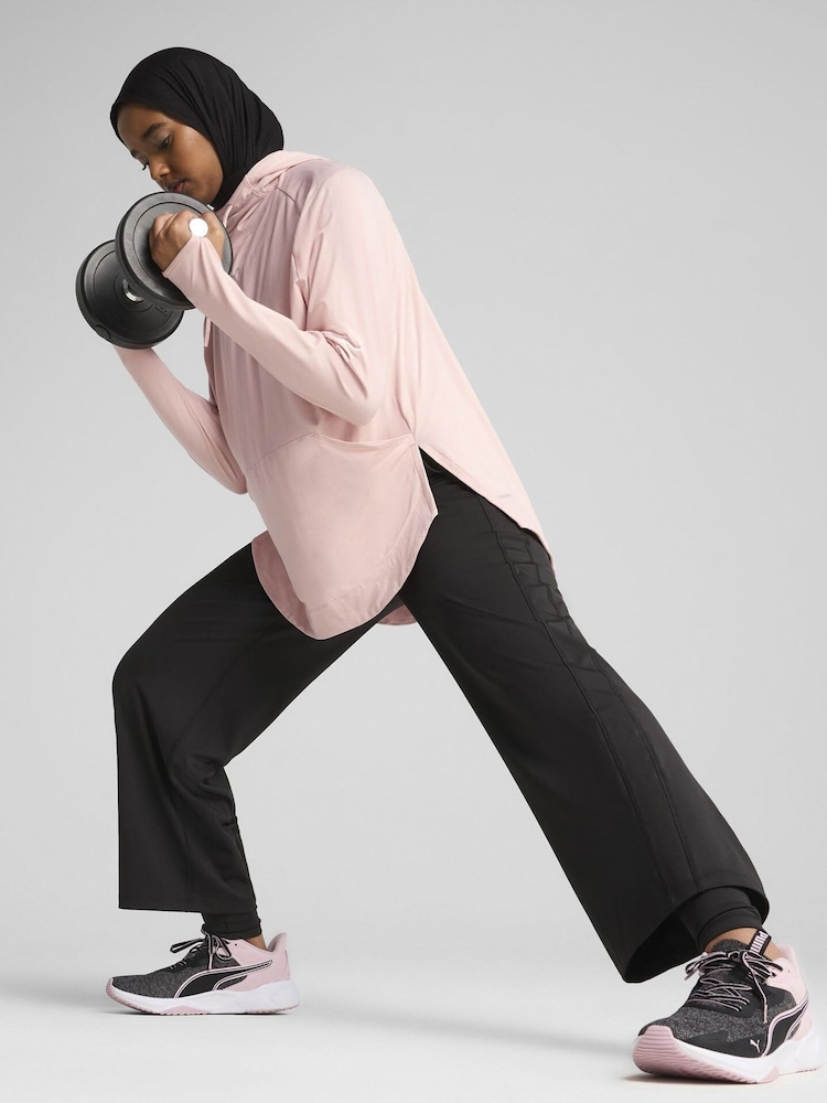 Puma Pink Womens Modest Hoodie - Image 1 of 3 Puma Pink Womens Modest Hoodie - Image 1 of 3