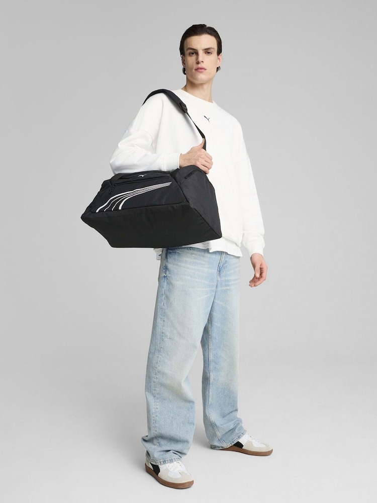 Puma Black Fundamental Small Sports Bag - Image 1 of 2 Puma Black Fundamental Small Sports Bag - Image 1 of 2