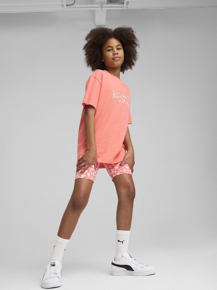Puma Red Boys Essentials Animal Short Leggings - Image 1 of 3