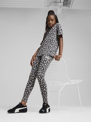 Negro - Puma Boys Animal Print Essentials Leggings - Imagen 1 de 3