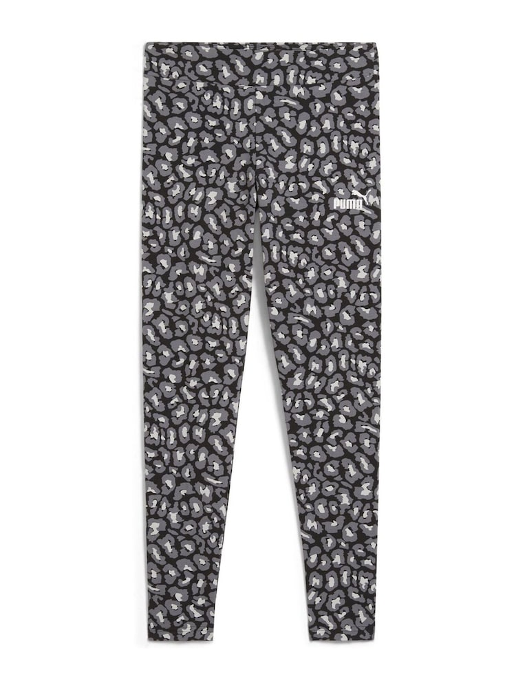 Negro - Puma Boys Animal Print Essentials Leggings - Imagen 3 de 3