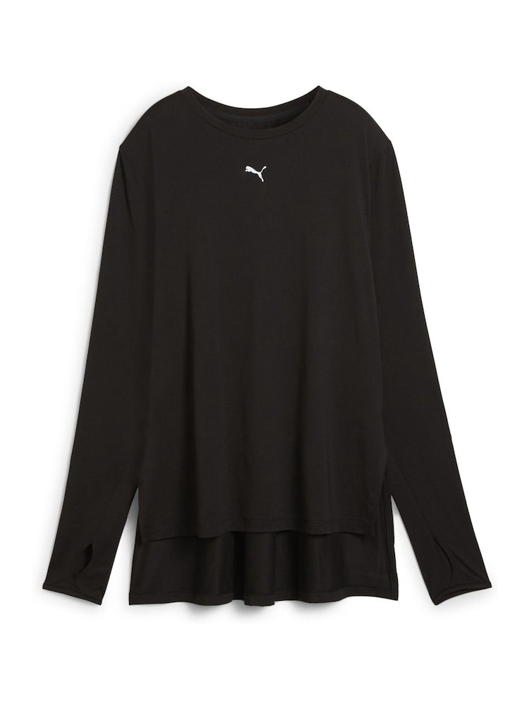 Puma Black Womens Oversized MODEST T-Shirt - Image 4 of 5