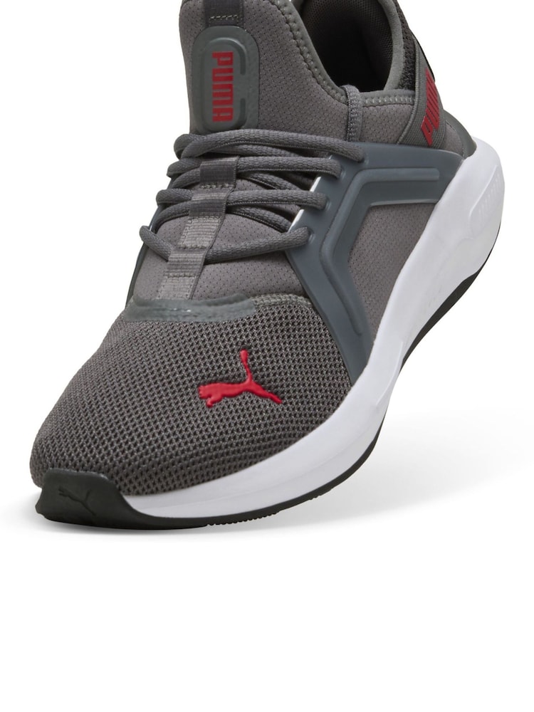Puma Grey Mens Softride Enzo 5 Running Shoes - Image 5 of 6