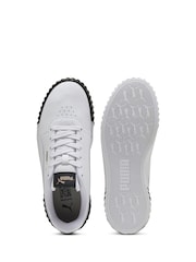 Puma White Off Womens Carina 3.0 Sneakers - Image 4 of 6