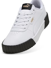 Puma White Off Womens Carina 3.0 Sneakers - Image 5 of 6