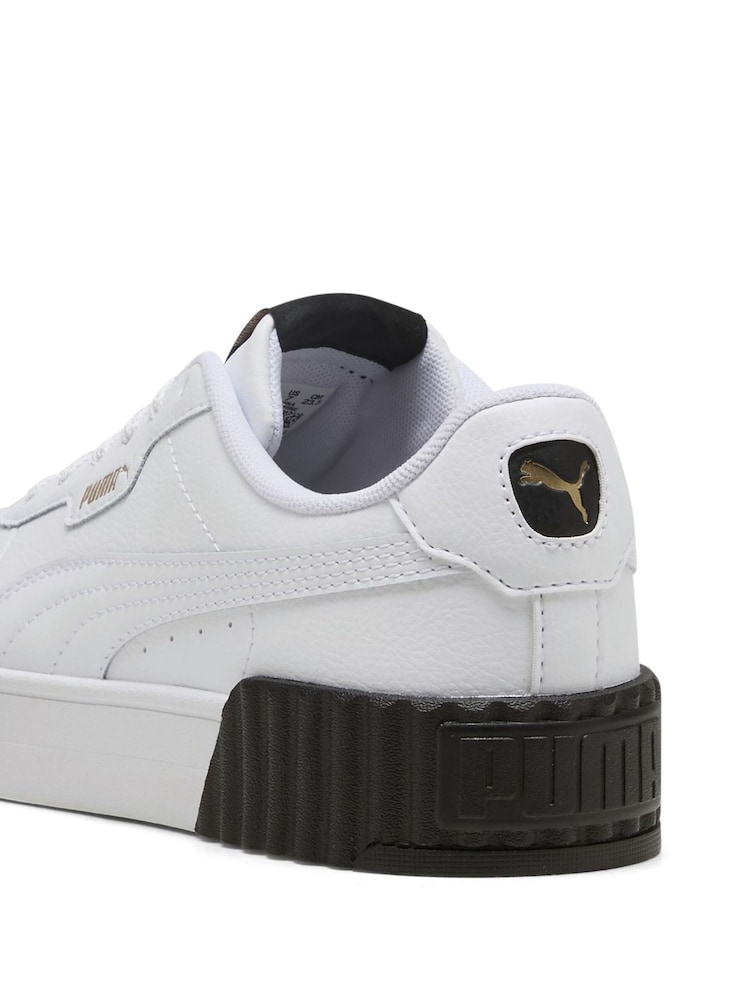 Puma White Off Womens Carina 3.0 Sneakers - Image 6 of 6