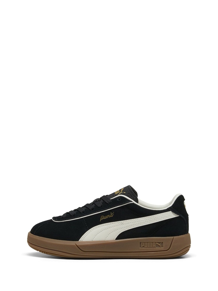 Puma Black Womens Club Klassika Suede Sneakers - Image 2 of 6
