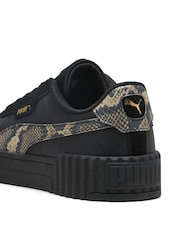 Negro - Puma Womens Carina 3.0 Snake Chic Sneakers - Imagen 5 de 6