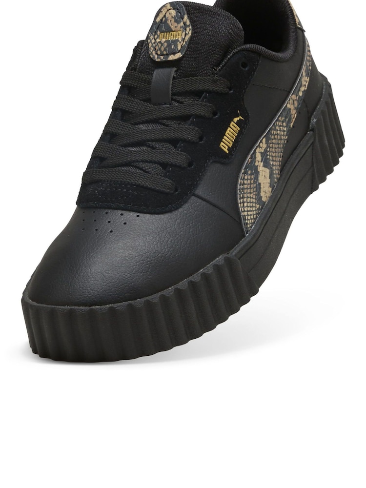 Negro - Puma Womens Carina 3.0 Snake Chic Sneakers - Imagen 6 de 6