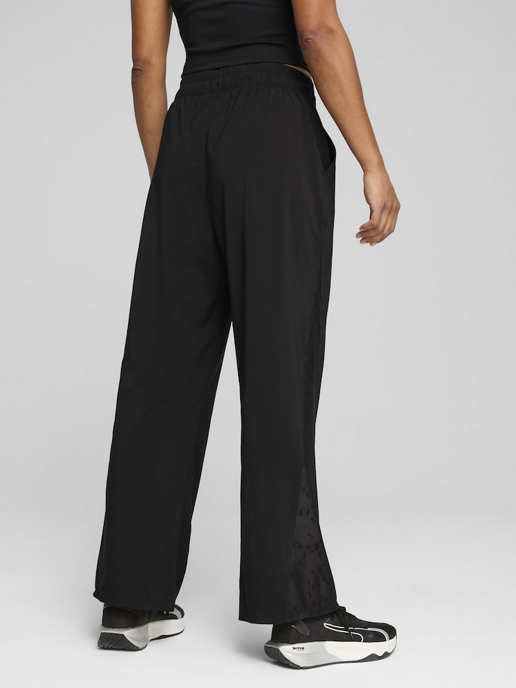 Puma Black Womens Lace Woven Joggers - Image 2 of 5