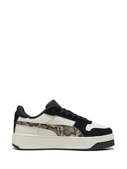 Puma Grey Womens Carina Street Snake Chic Sneakers - Image 1 of 6