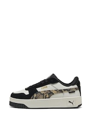 Puma Grey Womens Carina Street Snake Chic Sneakers - Image 2 of 6