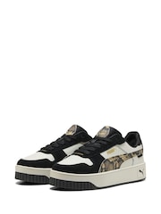 Puma Grey Womens Carina Street Snake Chic Sneakers - Image 3 of 6