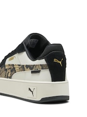 Puma Grey Womens Carina Street Snake Chic Sneakers - Image 5 of 6