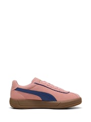 Puma Pink Womens Club Klassika Suede Sneakers - Image 1 of 6