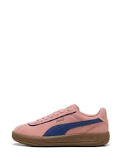 Puma Pink Womens Club Klassika Suede Sneakers - Image 2 of 6